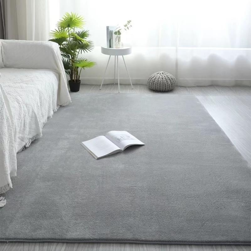 Soft Cozy Japanese Coral Pile Short Pile Carpet Living Room Bedroom Children Play Reading Non-slip Floor Mat