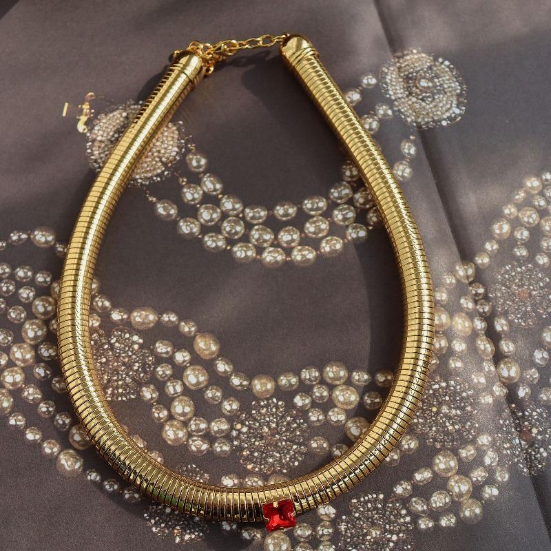 Antique jewelry vintage medieval replica jewelry plain gold fog gold heavy industry fashion