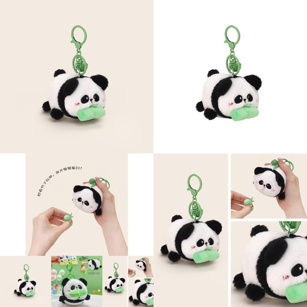 Adorable Plush Panda Keychain Accessory For Cute Bag Charm And Gift Idea