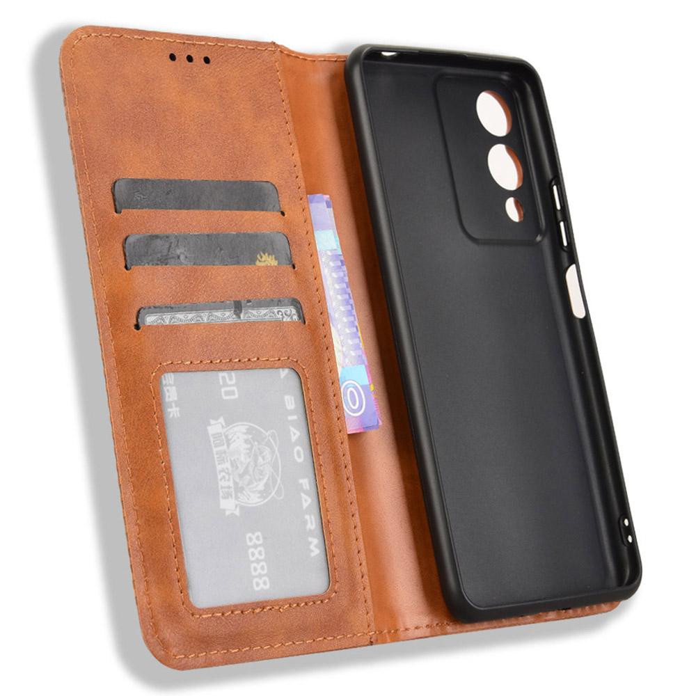 For Cubot A10 Case Wallet Stand Retro Texture Leather Phone Cover