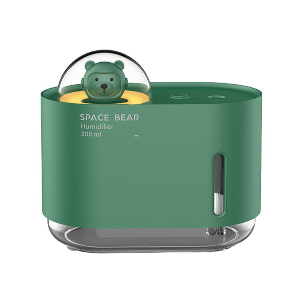 

Мини-настольный увлажнитель воздуха с изображением медведя, ночной красочный крутой диффузор тумана, очиститель аромата, USB ультразвуковой домашний бизнес Green