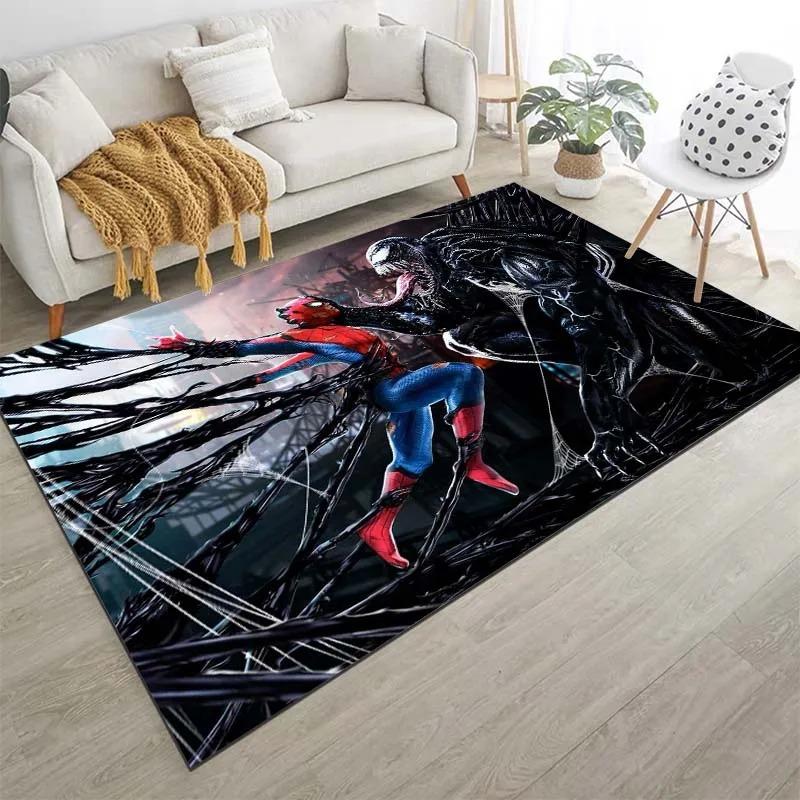 

Marvel Venom Print Carpet Rug for Home Living Room Bedroom Sofa Doormat Decor Non-slip Floor Mat Cloakroom Play Area Rug 120*160cm