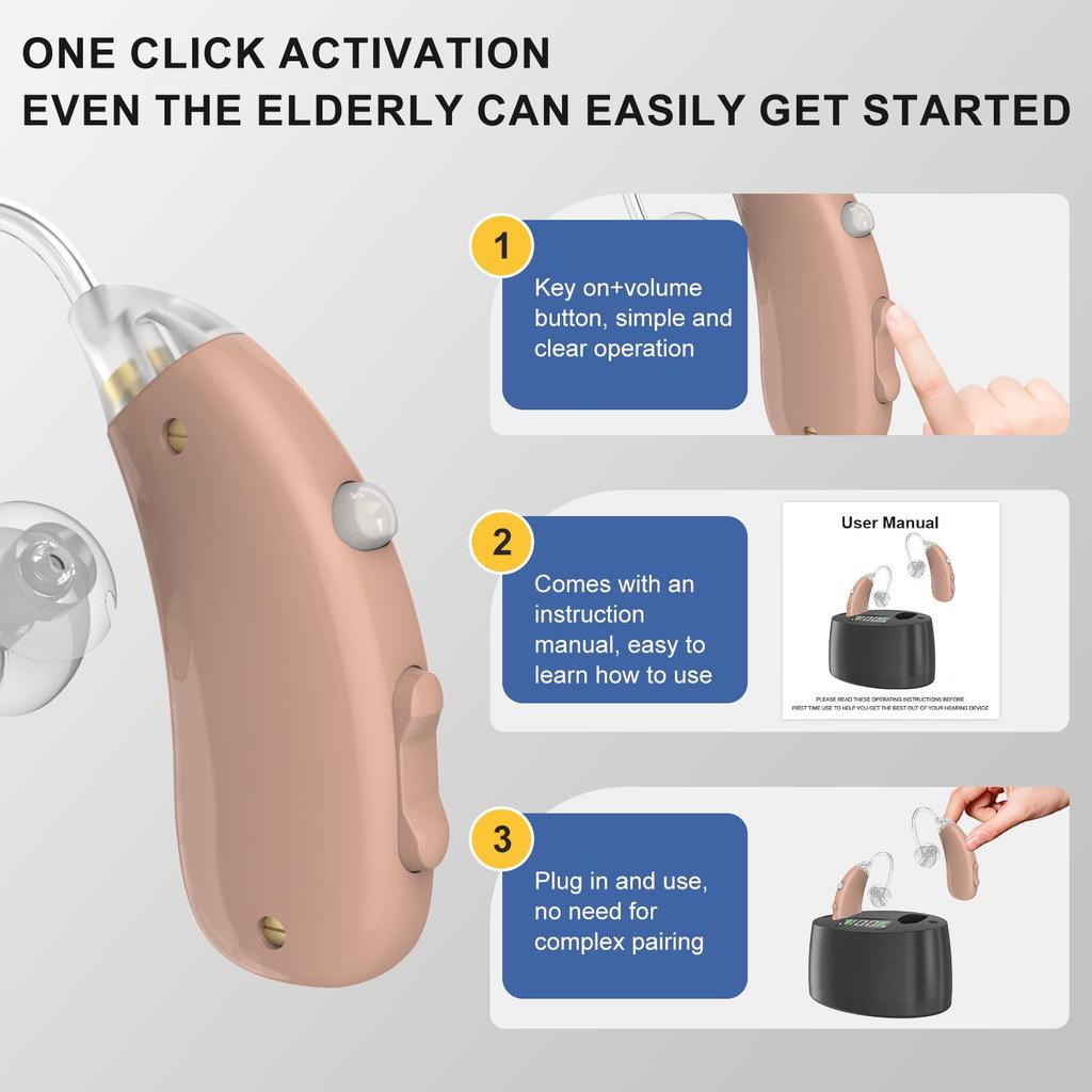 2025 New Rechargeable 32-Channel Hearing Aids