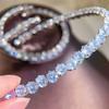2026 Zircon-encrusted Round Necklace Bracelet Versatile Full Diamond Opening Adjustable Bracelet Collar Set Jewelry Bracelet