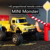 New 2.4G Ratio Mini Monster Remote Control Car For Children, Remote Control Racing Lights For Boys, Birthday Gift
