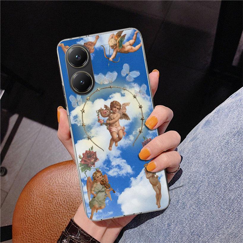 Bible Angel Phone Case For Xiaomi Poco X7 X6 X5 Pro F7 Ultra Redmi 15C 15 13C 13 12C 12 10 10A 10C 9 9A 9C 9T Cover Poco X7 X6 X