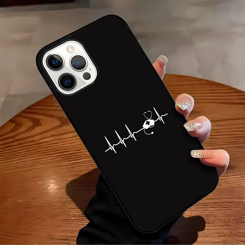 

Nurse Heartbeat design Phone Case For iPhone 17 Air 16 15 14 13 12 11 Pro Max Max Plus Bumper Case Cover iPhone 16e