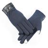 Warm Gloves In Autumn and Winter Touch Screen for Men's Non Reflective Velvet Gloves for Outdoor Riding Sports Plus Velvet Cold Proof Gloves