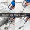 Hand-Crank Steel Wire Pipe Dredger for Toilets & Kitchens