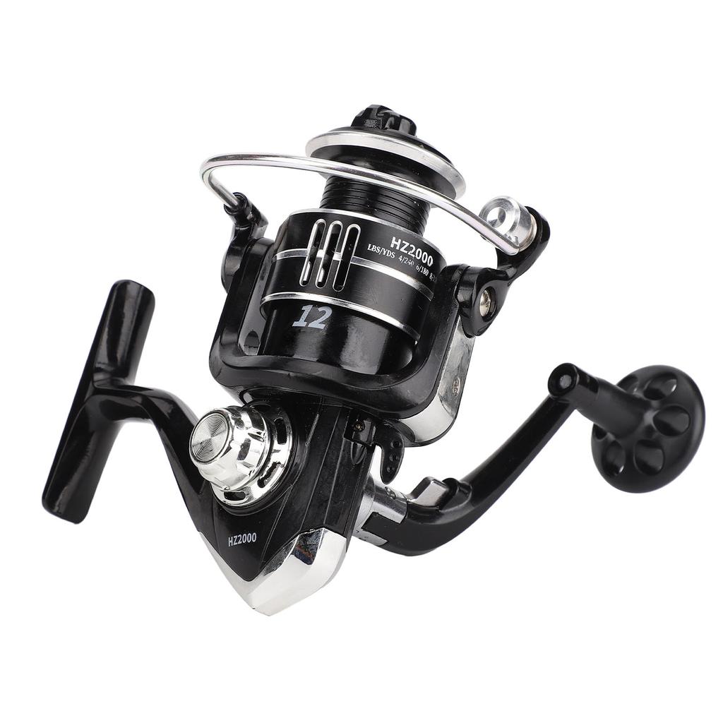 HZ2000 Metal Spinning Fishing Reel High Speed 5.1:1 for Sea Fishing Telescopic Fishing Rod