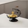 Moon-Shaped Metal Incense Burner Handheld Home Living Room Desktop Decor Ornament Stylish Aromatherapy Burner