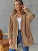 2025 Women's Loose Knit Cardigan: Commuting Style Mid-Length Sweater with Plus Size Option