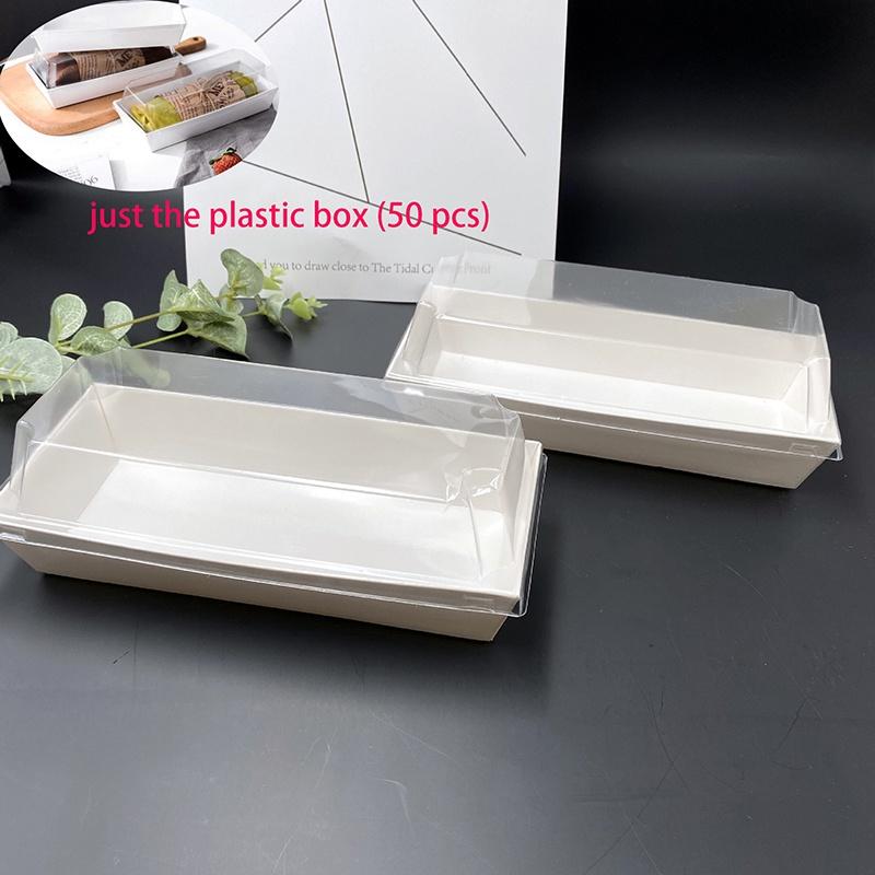 Hochwertige weiße Kartonschachtel für lange, quadratische Drei-Minuten-Papierschachtel, Schweinefleischflockenkuchen, kleiner Schalenkuchen, Eigelbkuchen, Blätterteig, Handtuchrollenbox