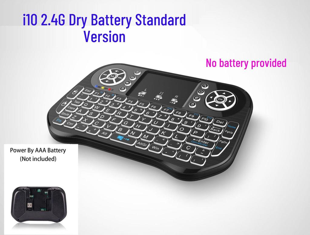 i8 Wireless Mini Keyboard & Air Mouse with Dry & Lithium Battery Remote Control