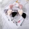 Plush Cat Ears Headband for Women Cartoon Plush Hair Band Anime Cosplay Cute Face Wash Hairband Headware Girls Hair Accessories