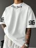 The Men's T-shirt for The Summer of 2026 Features A Casual Fashionable Comfortable and Breathable 3D Letter Pattern Print