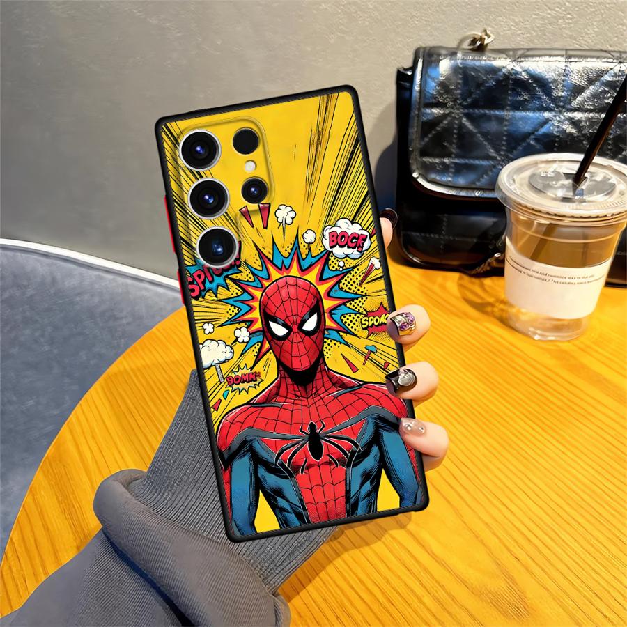 Case for Samsung Galaxy Note 20 Ultra 10+ S24 Plus S25 Ultra S21 S20 FE S23 FE S26 S22 Funda Back Phone Cover Marvel Comic