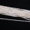 1String, AA Natural Pearl, Handmade Rice Shape Pearl Beads, 2-2.3mm, for DIY Necklace Bracelet Anklet Accessories, Jewelry Making 36cm