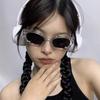 1pc Retro Small Frame Three-Dimensional Snake Y2k Spicy Girl Personality Street Po Trend Men And Women'S Sunglasses Shades