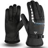 Winter Ski Gloves for Men Thickened Non Slip Cotton Warm Velvet Windproof Outdoor Cycling Sports Battery Bike Gloves
