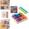 Wooden Rainbow Sticks Puzzle Toy For Kids Brain Teaser Logic Development And Educational Play