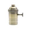 E27 Lamp Base DIY Lampholder With Switch Edison Vintage Lighting Screw Socket Antique Brass Lamp Holder Fixture