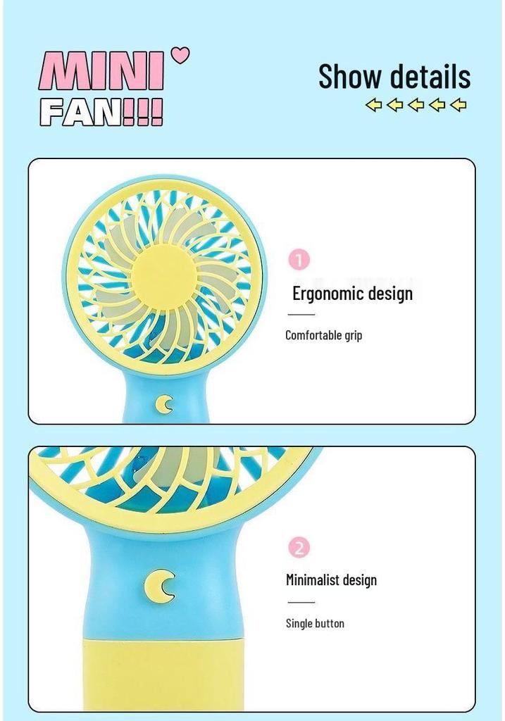 2026 USB Rechargeable Portable Mini Fan - Perfect for Summer Outdoors