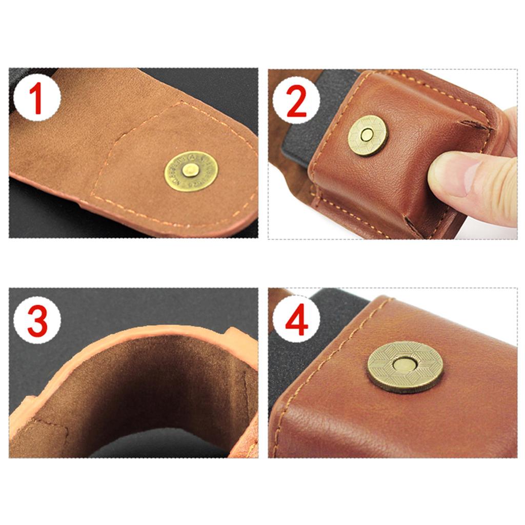 Elegant Lighter Storage Pouch PU Case for Professionals Lighter Organizers Lightweight Firelighter Holder Long lasting