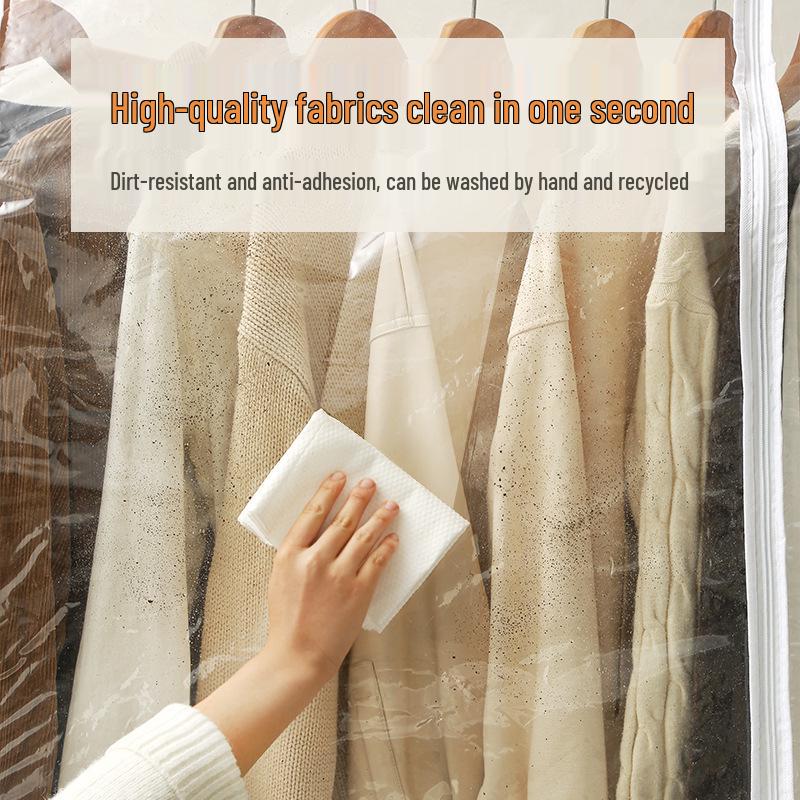 Popular Double-Rod Floor-Standing Garment Dustproof Cover Hanger