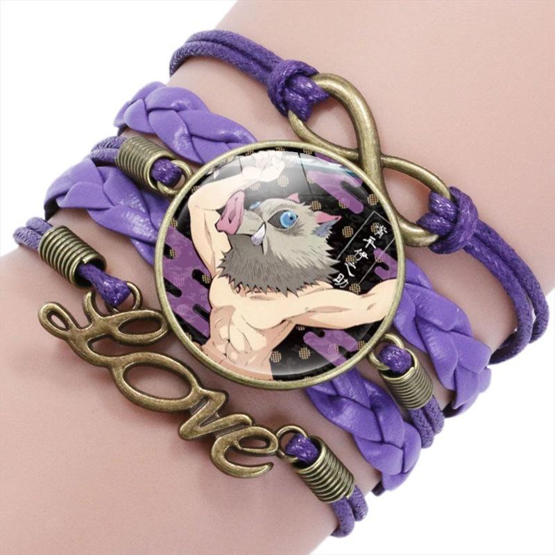 Anime Multilayer Gemstone Time Bracelet Handmade Beaded Jewelry