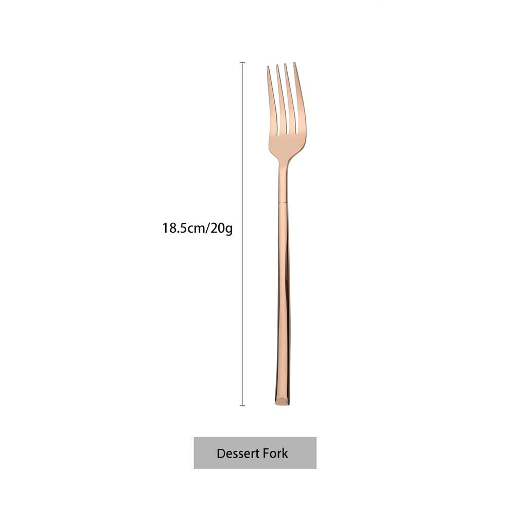 Stainless Steel Cutlery Set Mirror Black Dinnerware Set Knife Dessert Fork Coffee Tea Spoon Tableware Western Kitchen Flatware