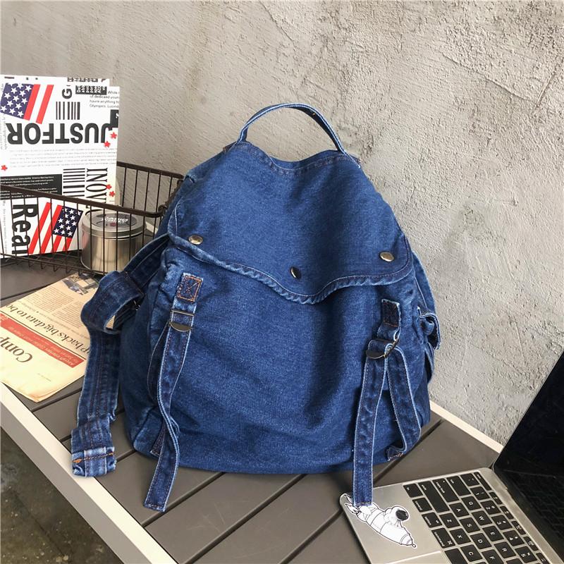 Dámská džínová crossbody taška Velkokapacitní taška přes rameno