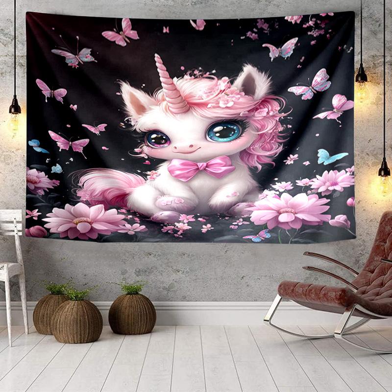 Magical Unicorn Fantasy Tapestry Room Decoration Wall Hanging for Living Room Bedroom, dormitory, Birthday and Christmas gifts