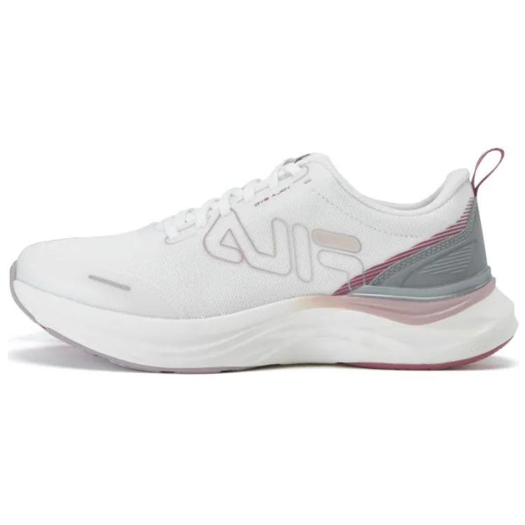 FILA Athletics Comfortable Versatile Fabric Synthetic Leather Cushioning Low-Top Casual Running Shoes Women sneaker White A12W331116FBW