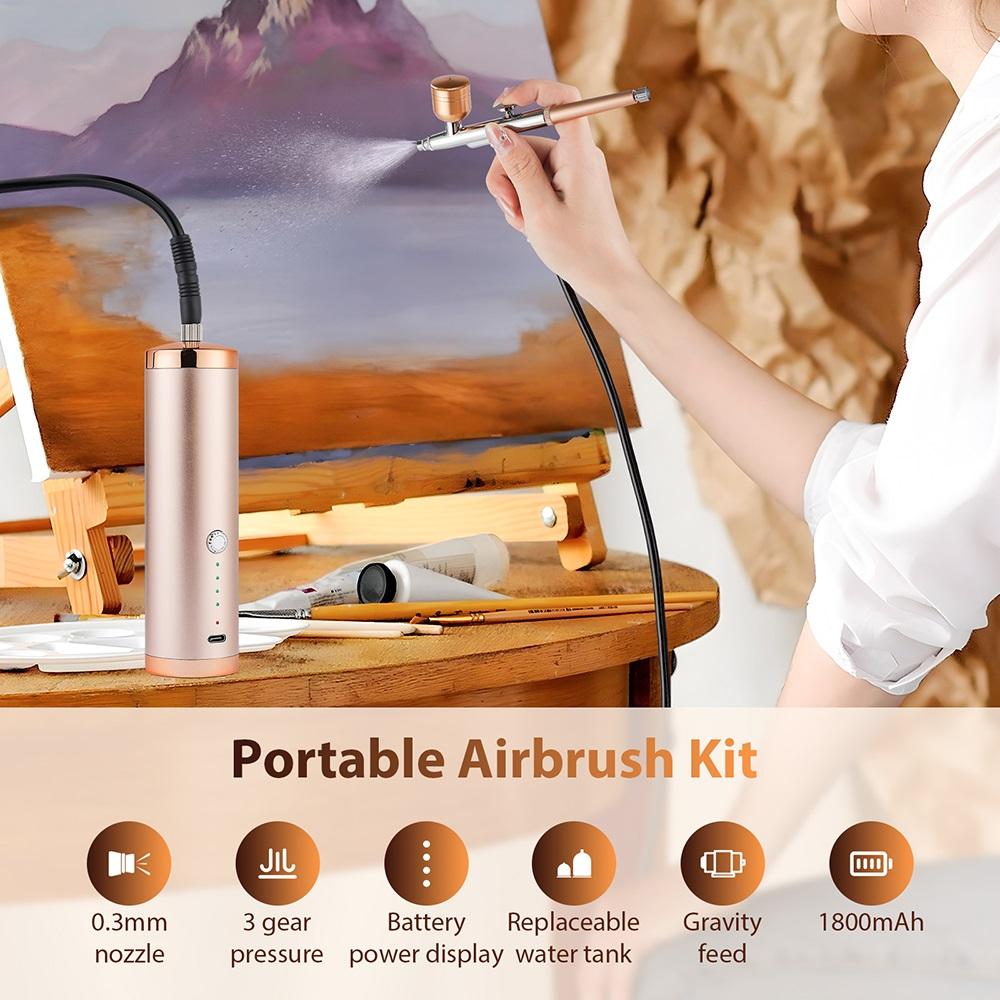 150cm Air Tube Portable Nails Airbrush Kit Compressor Nail Paint Spray Gun Makeup Cake Pastry Painting Sprayer Barber Hair Dye