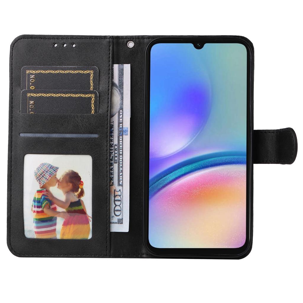 For Samsung Galaxy A05s 4G Case Calf Texture Leather Wallet Phone Stand Cover