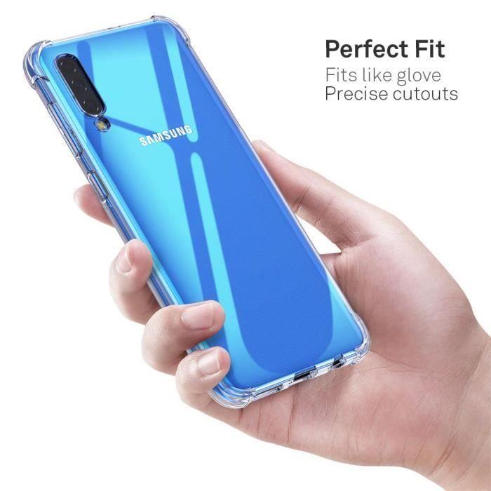 Samsung A50 Case, Clear Protective Shockproof Anti-Scratch Bumper Silicone Cover Cases Bumper for Samsung Galaxy A50 6.4"