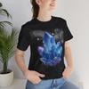 Blue Crystal Cluster T-Shirt | Galaxy Gem Tee