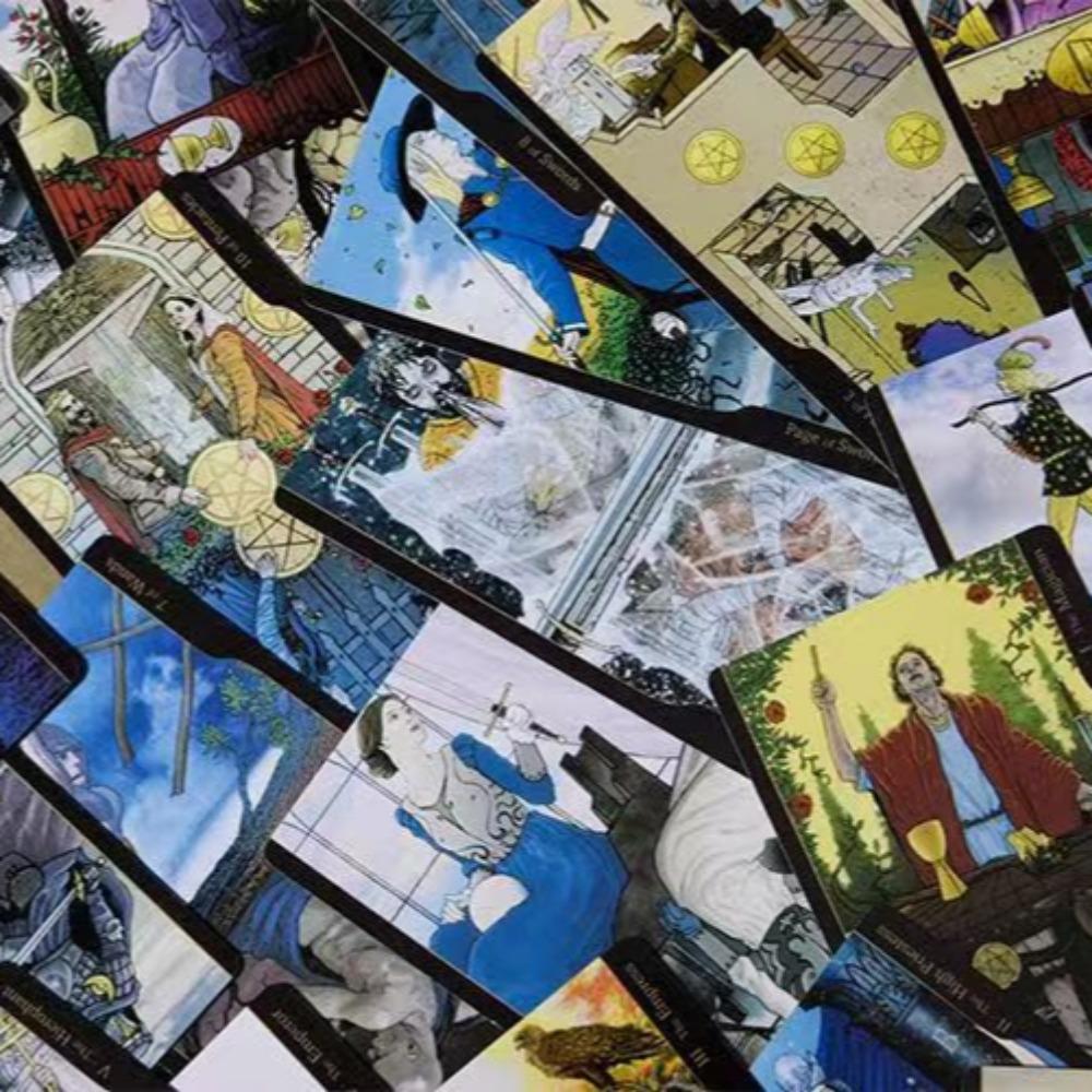 Τράπουλα Ταρώ Αντιθέσεων σε Σκληρό Κουτί με Οδηγό για Αρχάριους 78 Τράπουλα Ταρώ Βασισμένη στην Πρωτότυπη Rider Waite 12*7εκ.