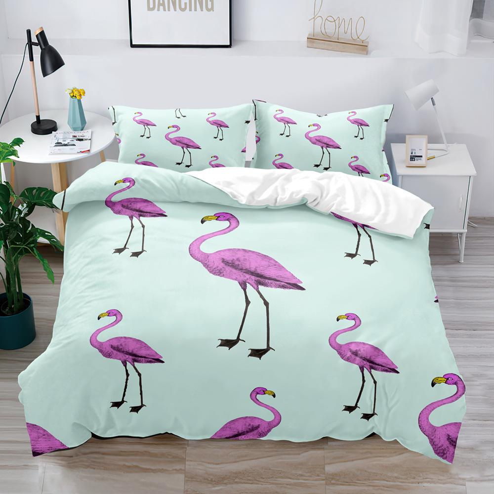 Bedding Three-Piece Bird Cartoon Game 3D Digital Printing Kit