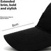 Unisex Summer Quick Dry Baseball Cap Stylish Casual Adjustable Breathable Sun Protection Hat Dark Grey