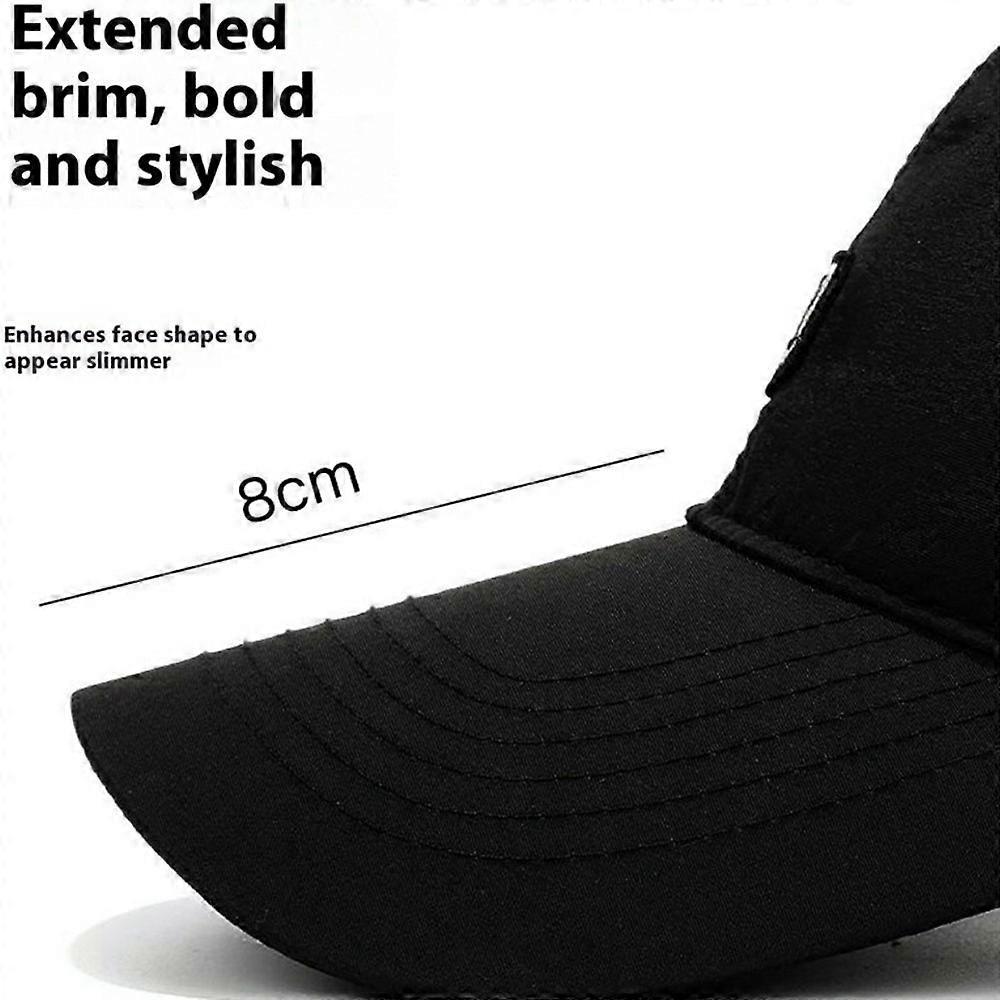 Unisex Summer Quick Dry Baseball Cap Stylish Casual Adjustable Breathable Sun Protection Hat Dark Grey