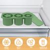 2 Pcs Tumbler Ice Mold Silicone Ice Cube Tray with Lid for Tumbler Cup Safe Freezer Ice Molds Easy Release Ice Cube Molds