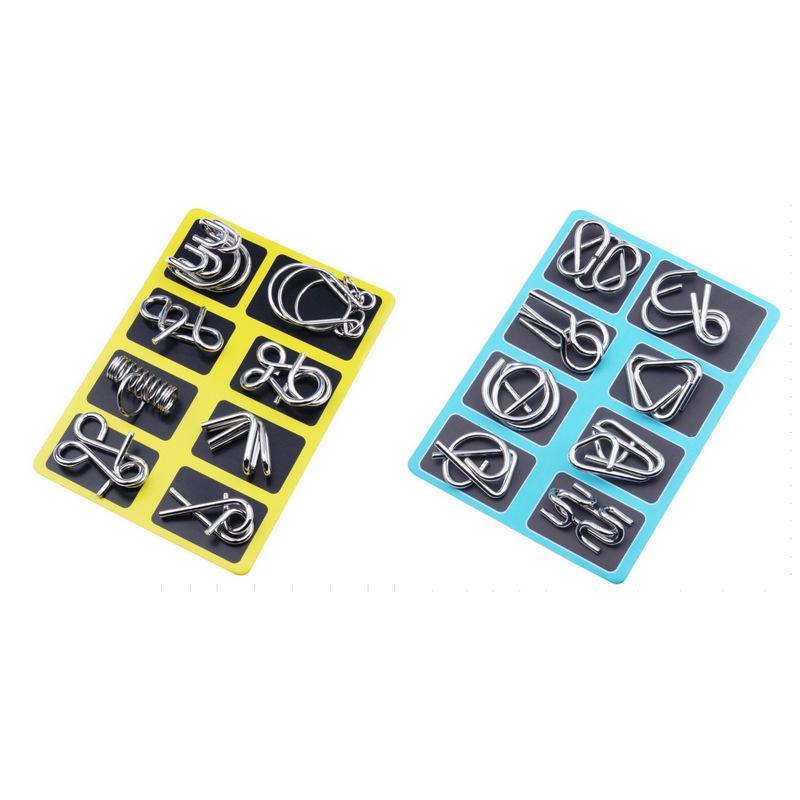 Viral Puzzle: Brain-Teasing Nine-Linked Rings – Fun Gift for Adults & Kids