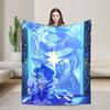 Cookie Run Kingdom Milky Way Plush Blankets Girls Boys Flannel Throw Blanket For Couch Chair Sofa Bed Warm Soft Bedspread