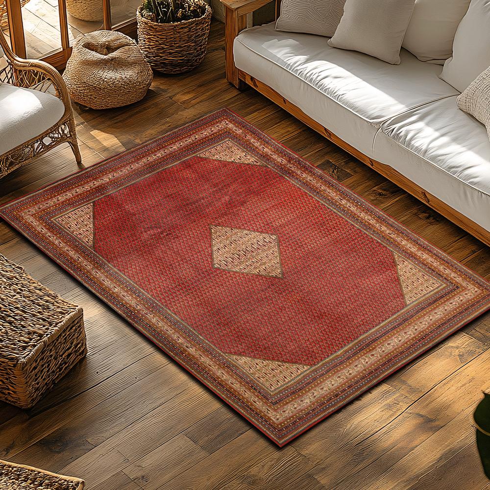 Vintage Persian Rugs Luxury Handmade Traditional Area Rug for Living Room Decor Multicolor Floral Design (8x10 ft)