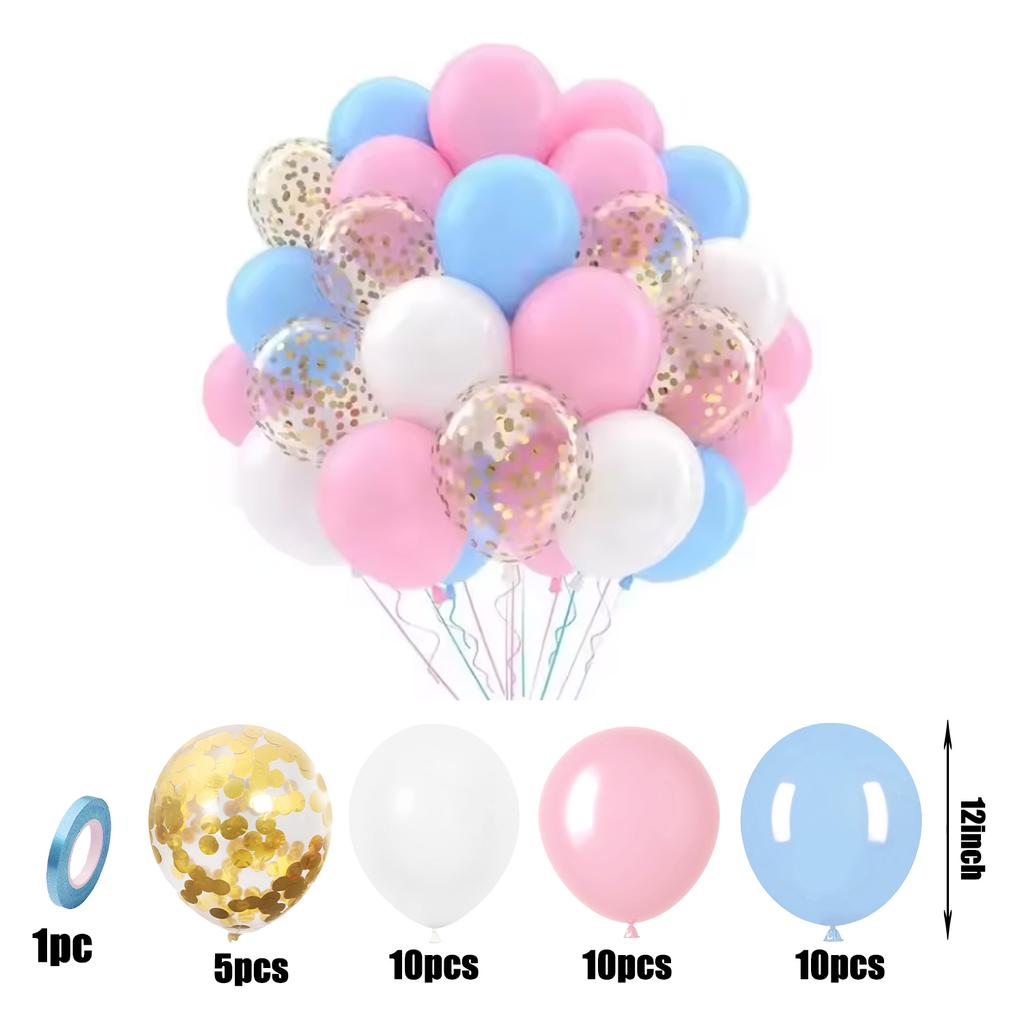 35pcs 12 inch metal balloons matte latex balloons gold confetti balloons birthday wedding party decoration