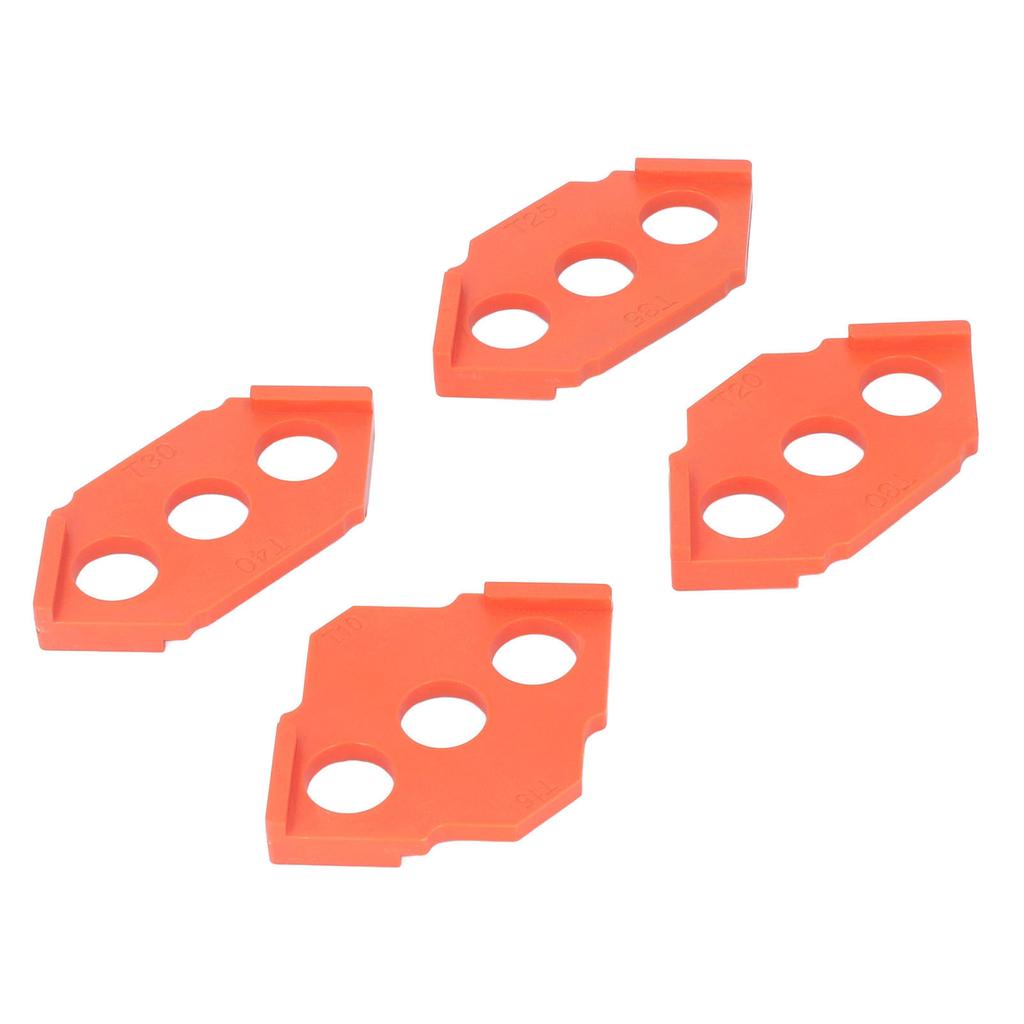 4 szt. Zestaw szablonów do frezarki do zaokrągleń, Zaokrąglony narożnik, Frez do zaokrągleń, do obróbki drewna, Trymer krawędziowy