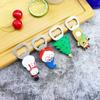 Santa Elk Snowman Christmas Beer Opener Stainless Steel Beer Starter Corkscrew Bottle Opener  Gift