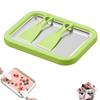 Children's DIY Ice Cream Maker Pan with 2 Scrapers Ice Cream Maker Plate Multifunctional Cold Sweet Fried Food Plate Rolled